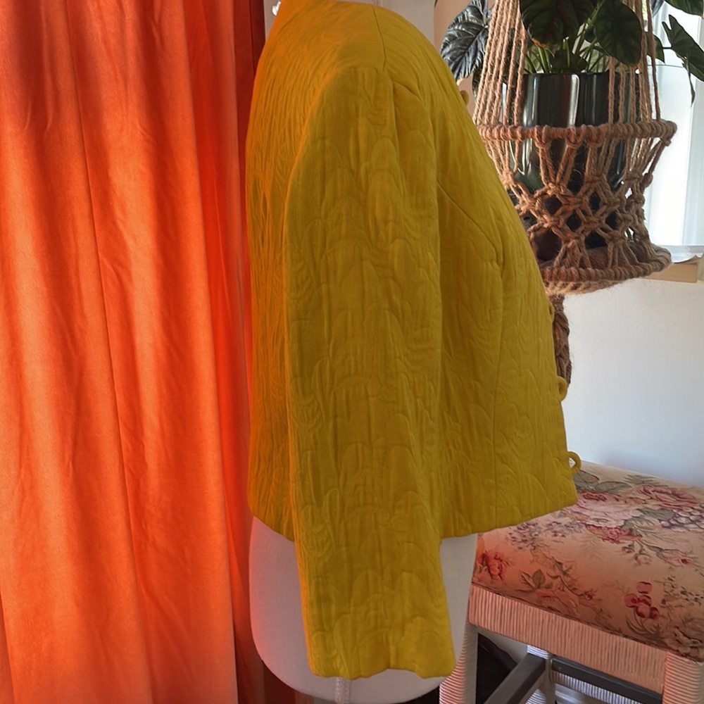 Jacques Hemi Paris, a salon Francis Palm Beach, jacket, Vintage Yellow small - Picture 4 of 7